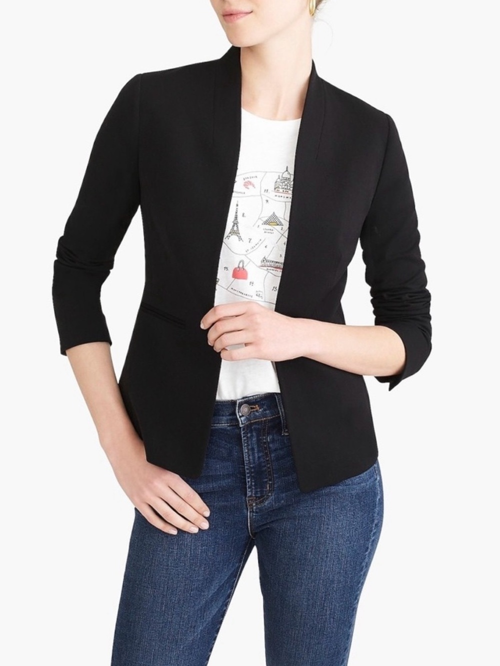 J. Crew Factory Broadway Blazer – Black – Size 6 – NWT